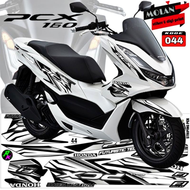 Decal Sticker Striping Variasi All New Honda PCX 160 - New PCX 160 2022 - PCX Hybrid - PCX CBS - Dec