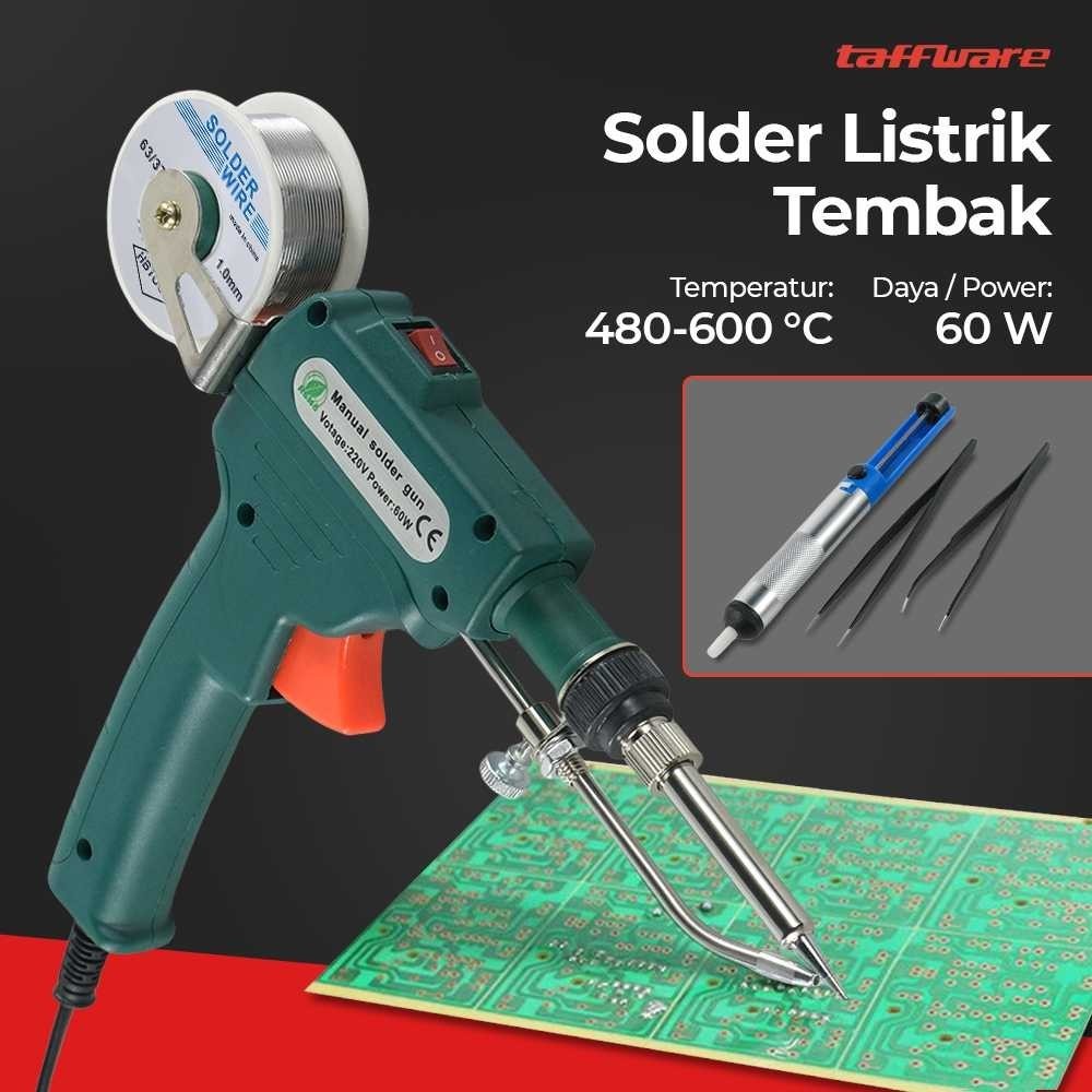 

Taffware Solder Listrik Tembak Tin Gun Handheld Wire Tweezer 60W - GT10