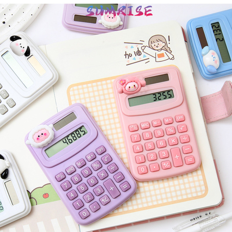 

Kalkulator Mini Warna Estetik Karakter Lucu Kalkulator Saku Kalkulator Portable Digit Electronic Calculator
