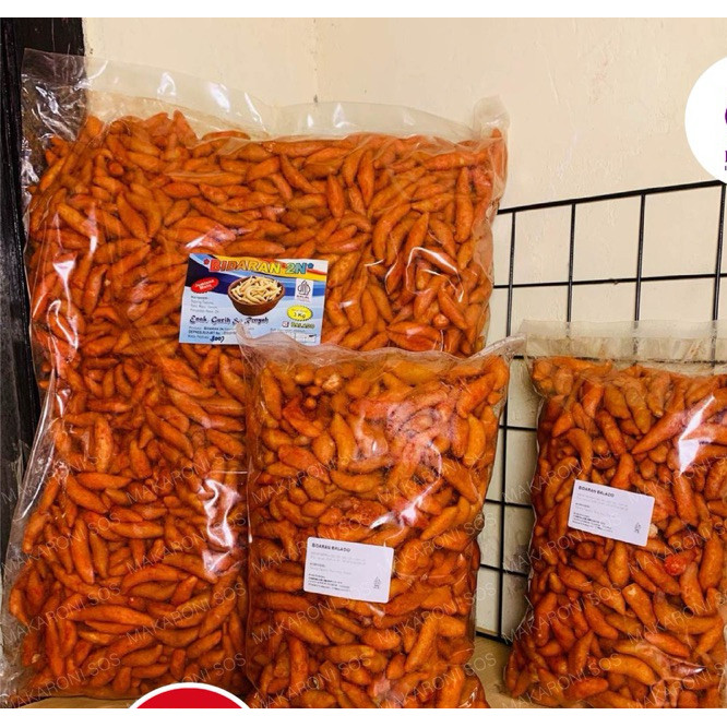 

Bidaran Balado Cap 2N - 1Kg Bidaran Camilan Rasa Balado Pedas Manis Makaronisos food