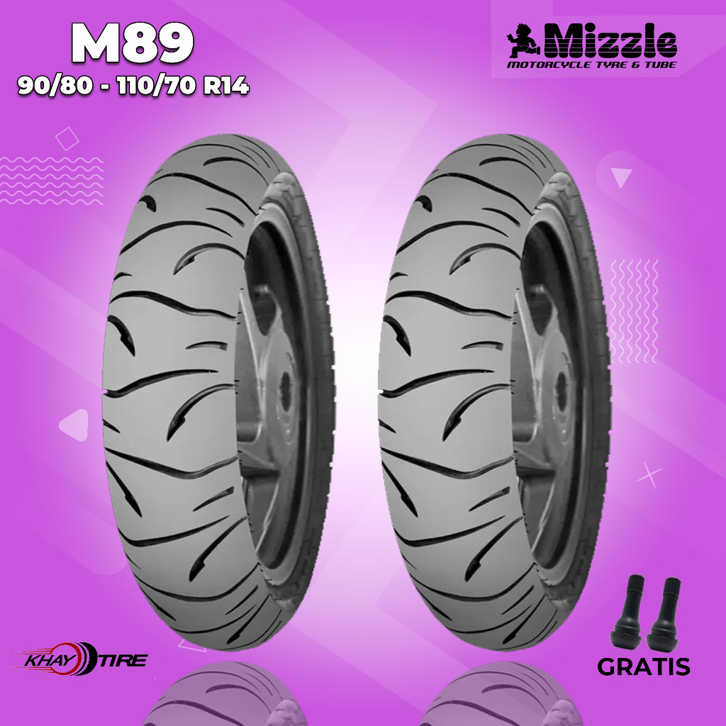 Paket Ban Motor PCX MIZZLE M89 90/80 - 110/70 Ring 14 Tubeless