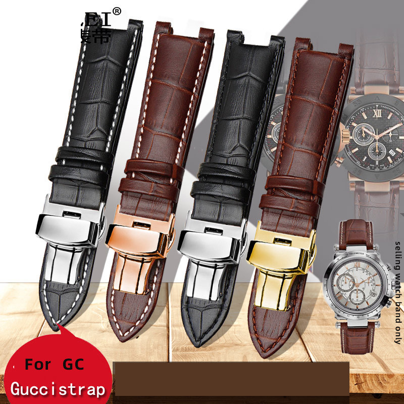 22*13mm 20*11mm Gelang Kulit Asli Kulit Sapi Lapisan Atas untuk For GC Tali Jam Tangan Strap Senior 
