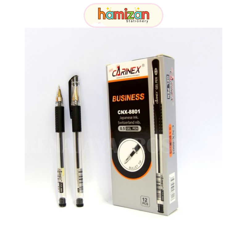 

1 pc Bulpen gel Carinex CNX-8801/ mata pena 0.5mm