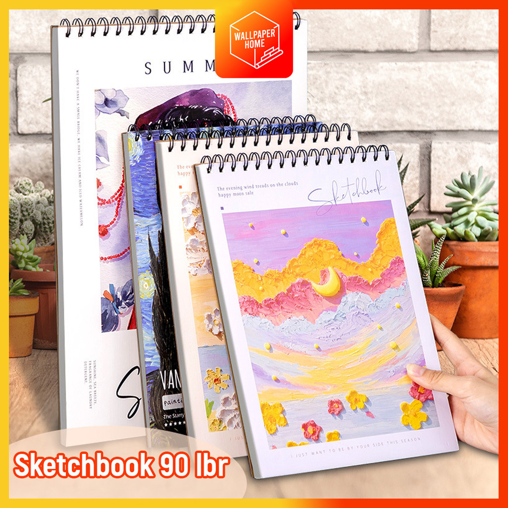 

Buku Gambar A4 Aesthetic Sketchbook A4 Vertikal Jilid Spiral 45 Lembar