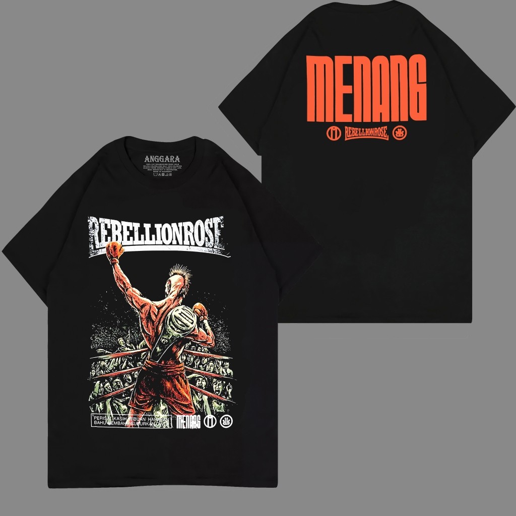 REBELLION ROSE - MENANG TSHIRT / KAOS BAND PUNK / KAOS BAND TERLARIS