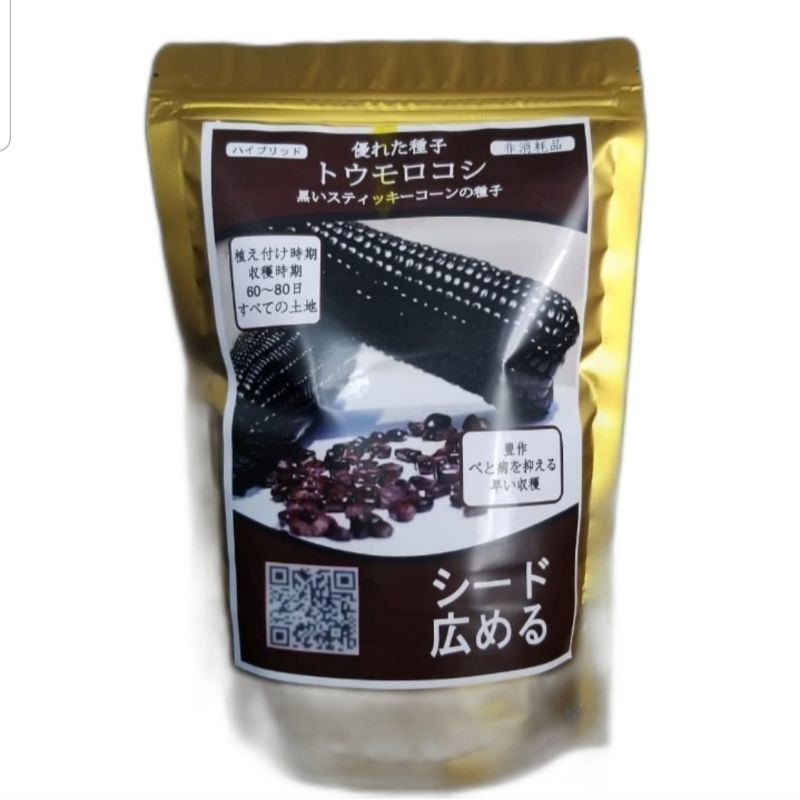 Benih Jagung Jepang Ketan (Pulut) Hitam @ 1kg/pcs Khualitas unggul