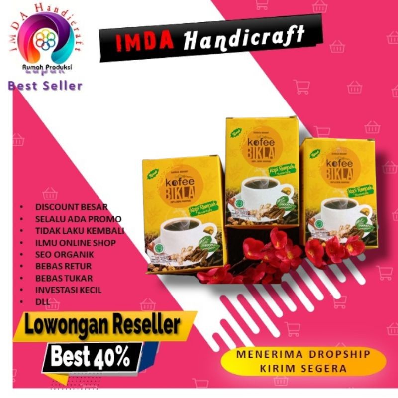 

IMRON PRIBADI KOPI BIKLA REMPAH Herbal Alami PAKET 3 PCS BOX 20 SACHET