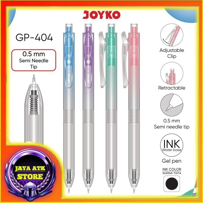 

JOYKO Gel Pen Pulpen Pena GP-404 0.5 mm