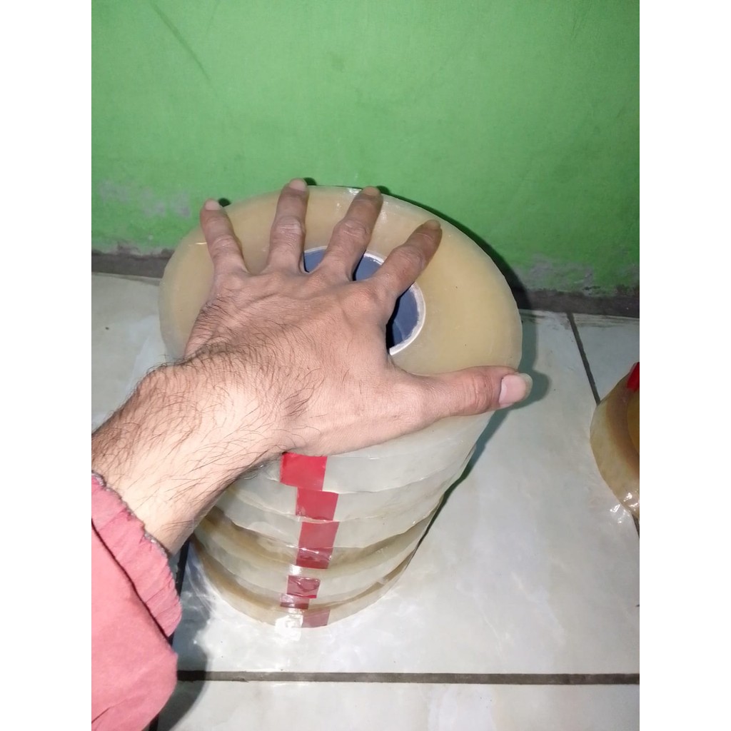 

Lakban jumbo BENING KILOAN 1KG solasiban KILOAN BENING DAN COKLAT UNTUK PACKING big promo