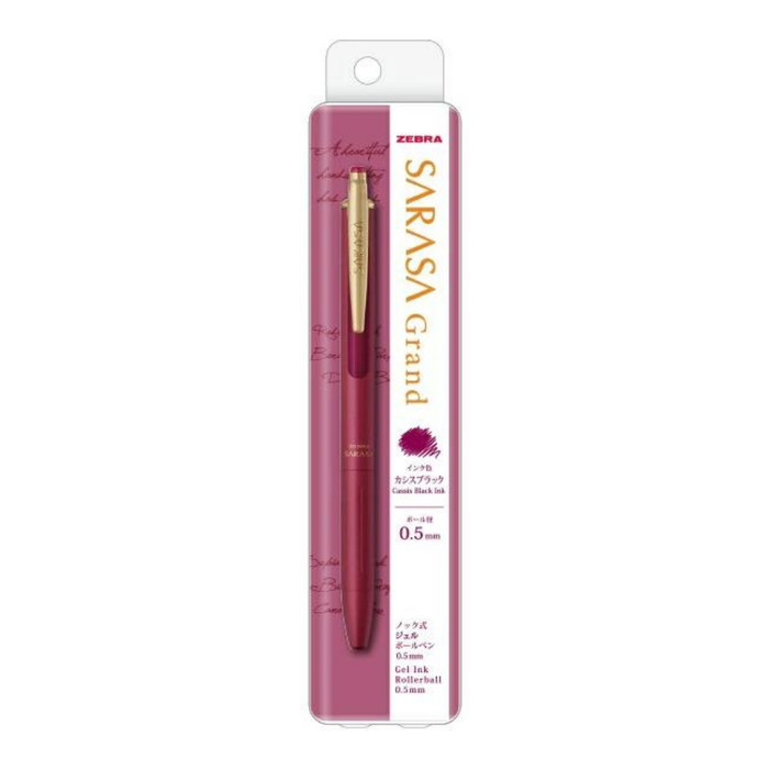 

[New Promo] Zebra Sarasa Grand Vintage Color Gel Ink Pen 0.5mm P-JJ56 - V Cassis Black