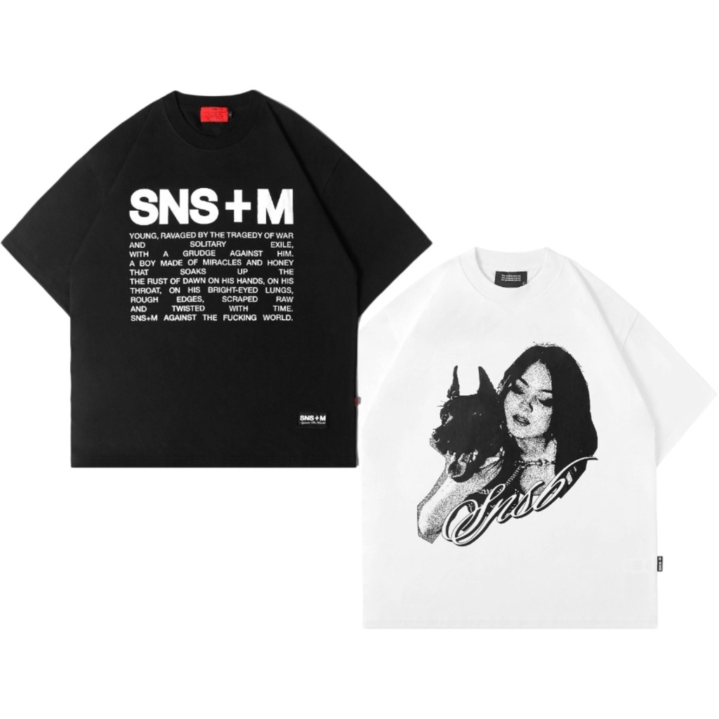 DAWG .WHITE SNS+M RESPONSE.BLACK I TSHIRT I SORRYNOTSORRY.BI+CH I SNSB