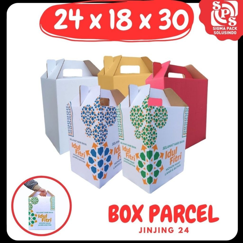 

Kardus Jinjing 24x18x30 Gable Box Ied Mubarok Dus Idul Fitri Lebaran Packing Kotak Kemasan Karton MEDIAKIT IDN