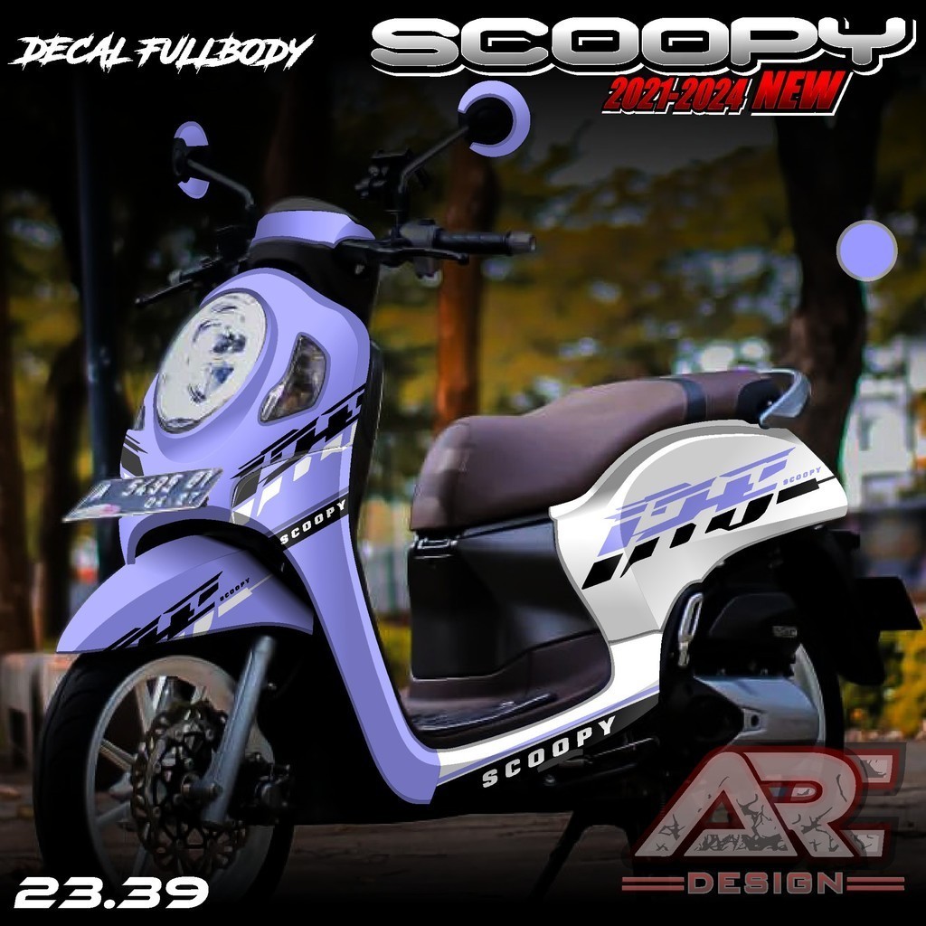 (COD) TERBARU Decal Sticker Honda All New Scoopy 2021 2022 2023 2024 Full body - Sticker Skotlet Var