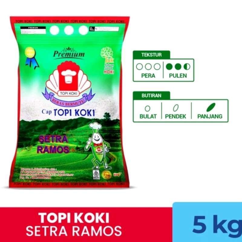 

Topi Koki Beras Setra Ramos 5 kg
