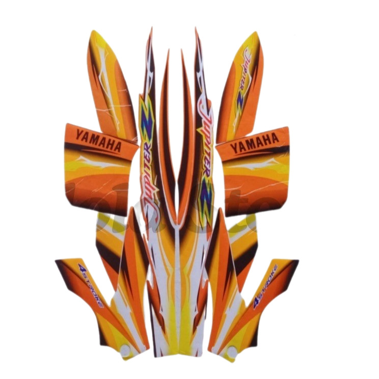 Stiker Striping Standar Yamaha Jupiter Z 2004 Kuning Merah List Stiker Standart Jupiter Z 2004