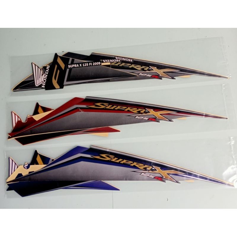 striping sticker Honda Supra X 125 fi 2009