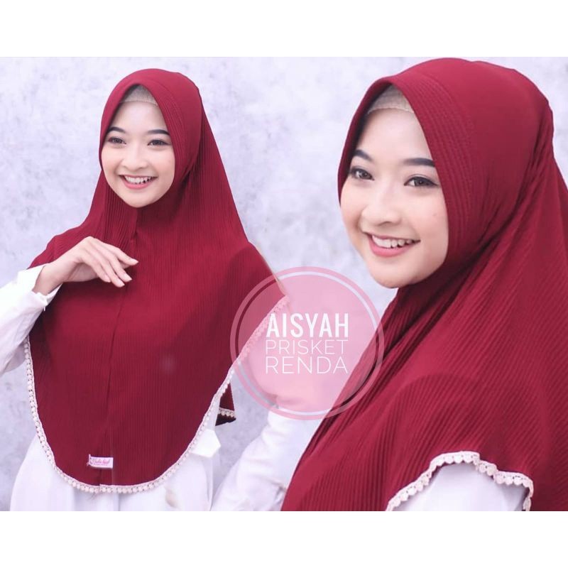 Hijab Premium Hijab Instan Plisket Renda Terbaru