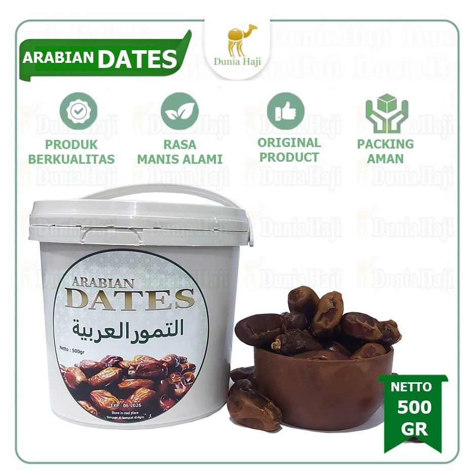 

Kurma Arabian Dates Kemasan Ember Bukan Kurma Sukari Al-Qossim Al Qosim Al Qassim