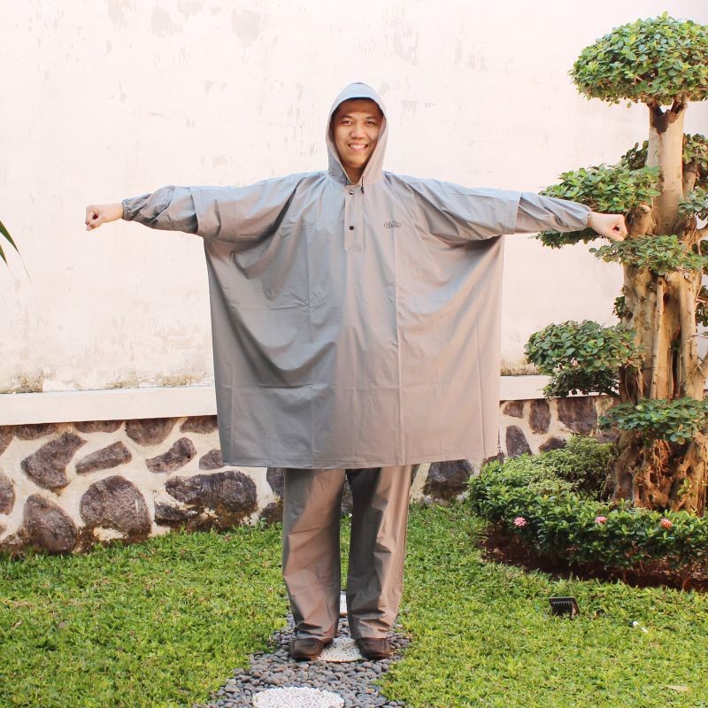 DISKON JAS HUJAN CLASSIC ELMONDO 718 JAS HUJAN PONCO CELANA JUMBO - JAS HUJAN SETELAN TEBAL ELMONDO