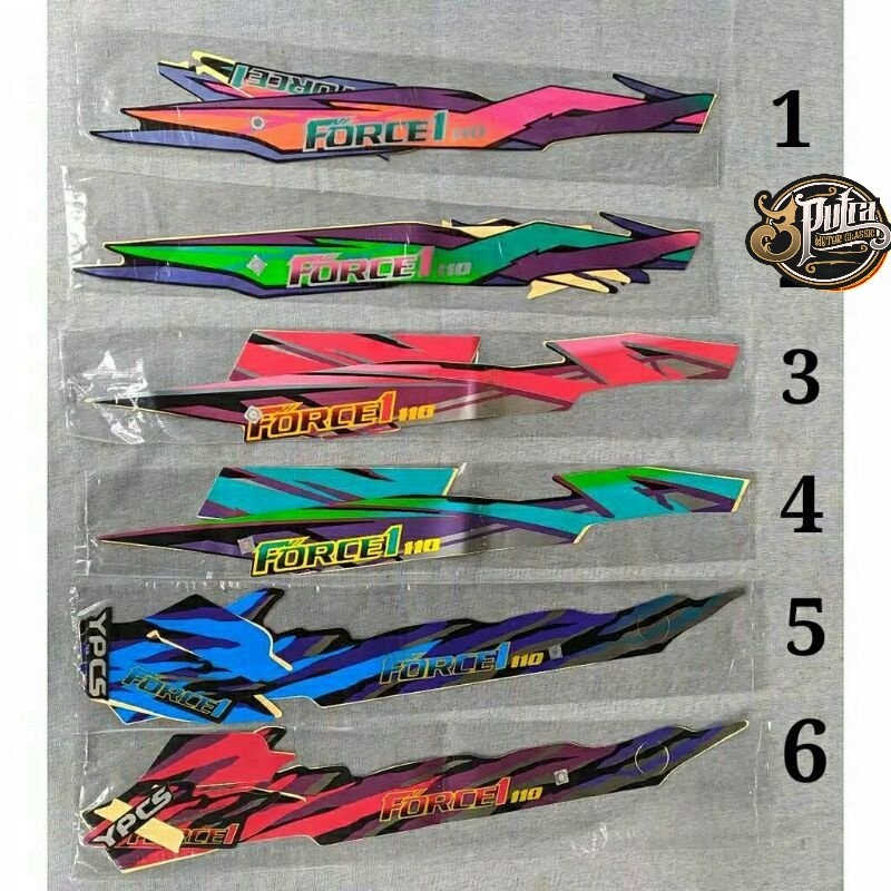 Striping Stiker Polet yamaha force one lis body yamaha force 1