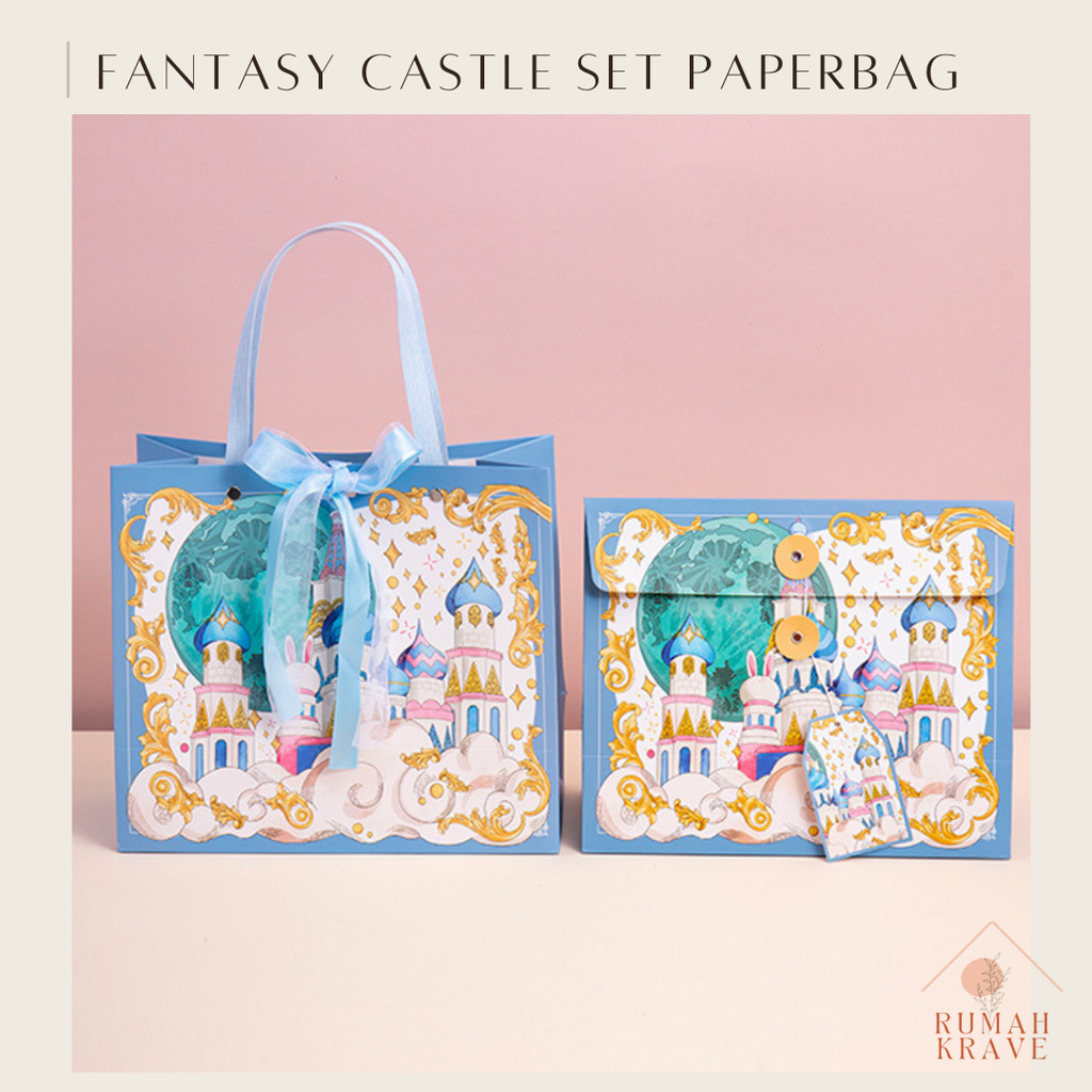 

RUMAH KRAVE - Fantasy Castle Set Paperbag Kantong Hadiah Kado