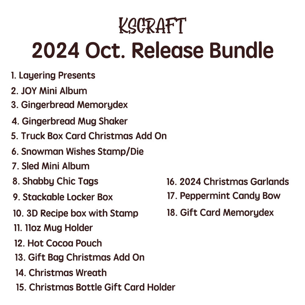 

KSCRAFT 2024 October New Release Bundle Christmas