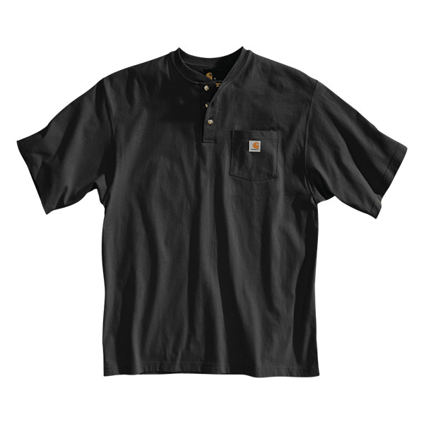 Carhartt Henley Pocket Tee Loose Fit Black
