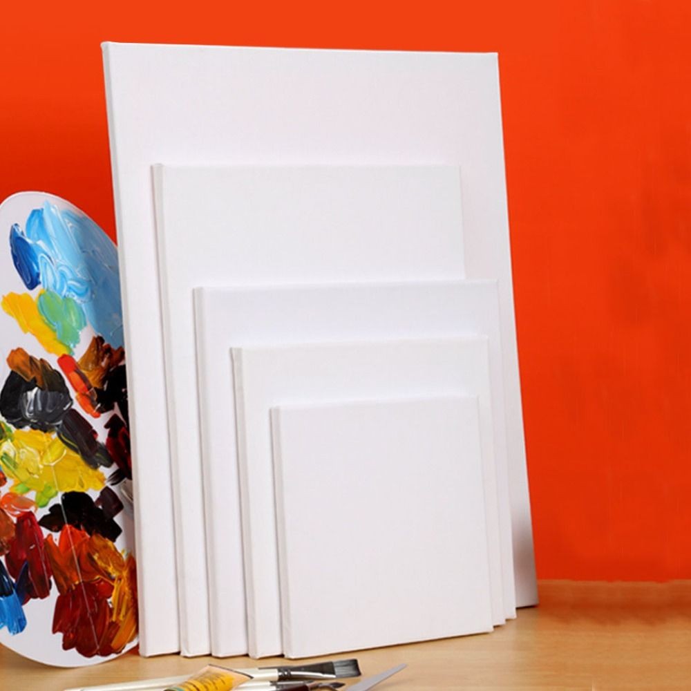 

Picture Frame Blank Oil Canvas Rectangle Cotton Painting Board Wooden Multi Size Drawing Board Oil Paint