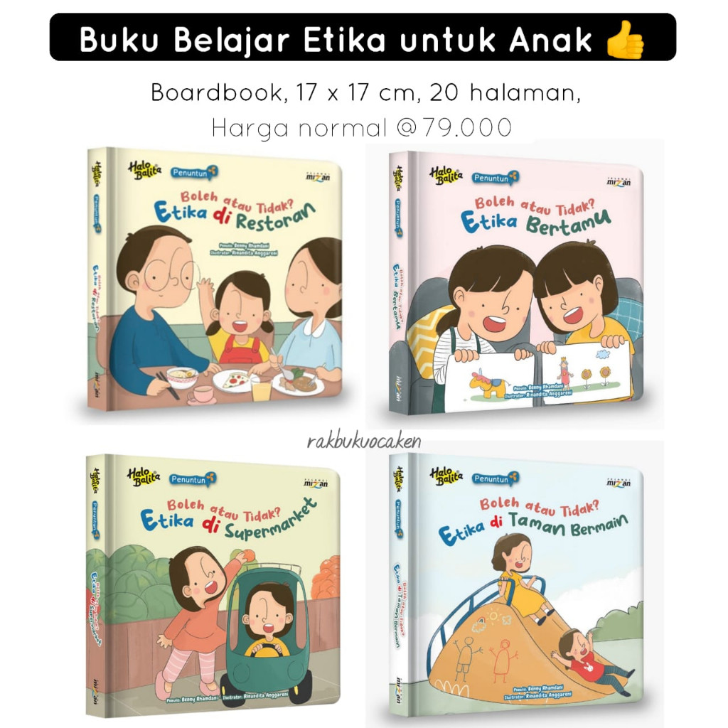 BOARDBOOK Belajar Etika untuk Anak Usia Dini Boleh atau Tidak? BEST SELLER TERMURAH Etika di Superma
