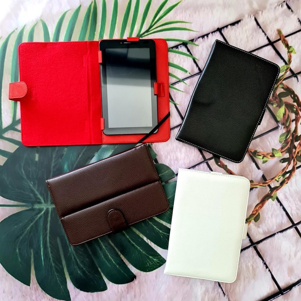 Sarung Tablet 7 Inch Universal Polos Flip Cover Leather Case Dompet Tab 7 Inci 𝙎𝙊𝙎 518