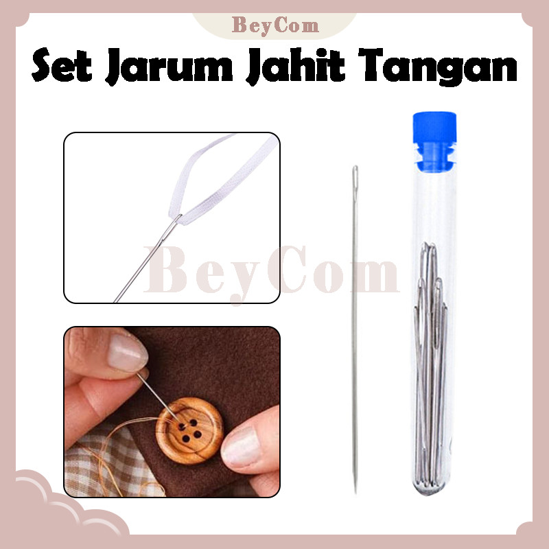 Set Jarum Jahit Tangan 18 Pcs/Jarum Jahit Jarum Lubang Besar