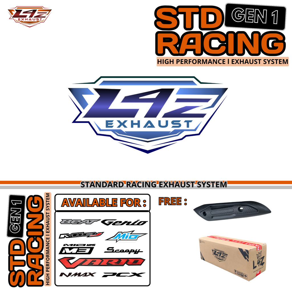 Stiker L4Z Blue original Aerox Pcx Old Vario Nmax Original Beat Racing Sporty Mio