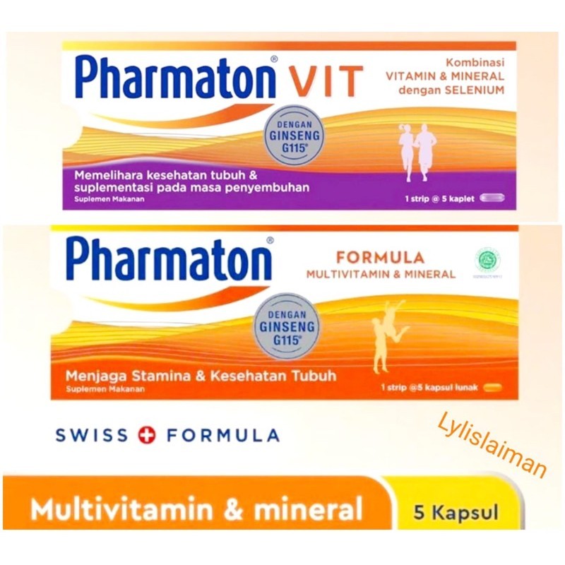 banda aceh Pharmaton Vit dan formula 5s Multivitamin + Selenium Suplemen untuk masa penyembuhan