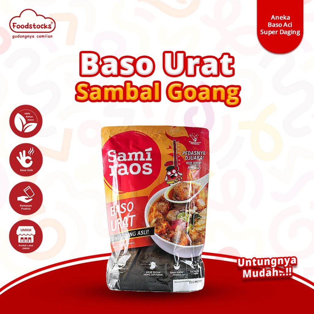

Baso Urat Sami Raos Sambal Goang Asli Bakso Daging Kombinasi