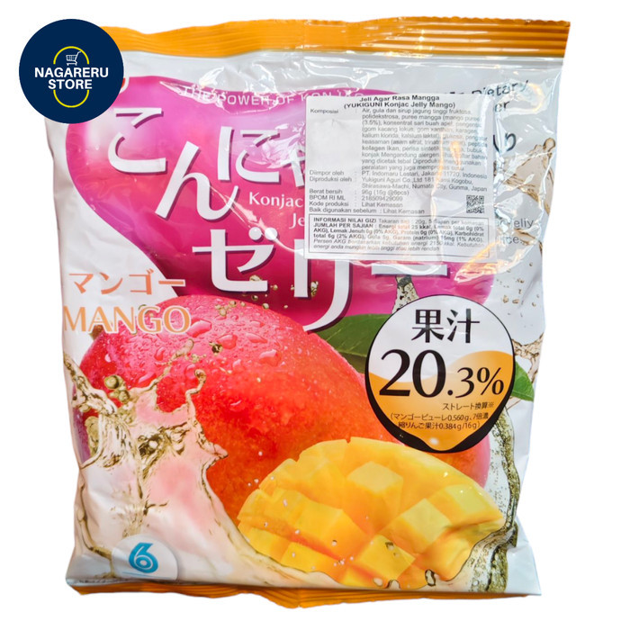 

Yukiguni konjac jelly mango (jelly agar rada mangga) 96gr