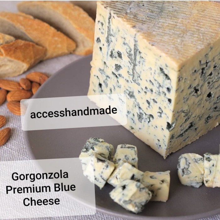 

Gorgonzola Premium Blue Cheese 100gr 250gr 500gr 1kg keju biru soft - 300gr