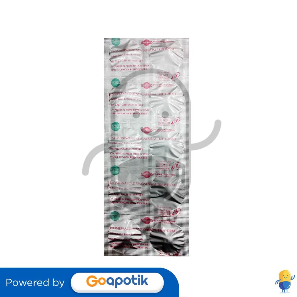 Esomeprazole Magnesium Tryhydrate Etercon 40 Mg Strip 10 Tablet