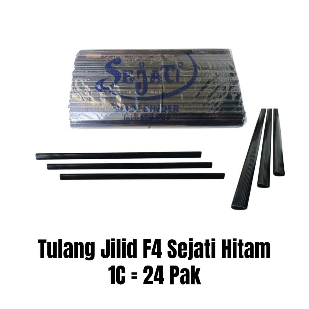 

Tulang Jilid / Slide Binder / Tulang Kliping SEJATI Hitam isi 100pc