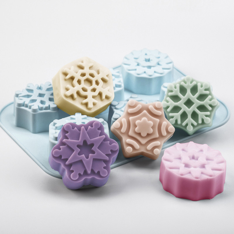 

Dimension of 26*18.5*3.3CM Christmas Snowflake Soap Mold Silicone Mold Aroma Gypsum Plaster Resin Mould