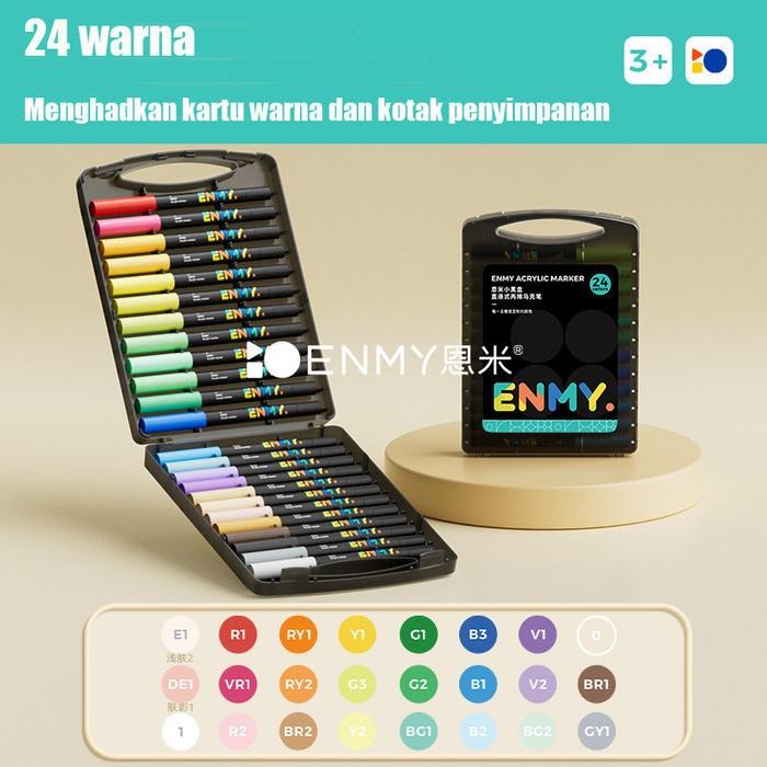 

BEST PRODUCT!!! Marker Cair Akrilik Langsung 48 Warna, Untuk Lukisan Anak-anak Dan Mahasiswa, Berbasis Air, Tidak Tembus Pandang, Dapat Di-layering. - 24 warna