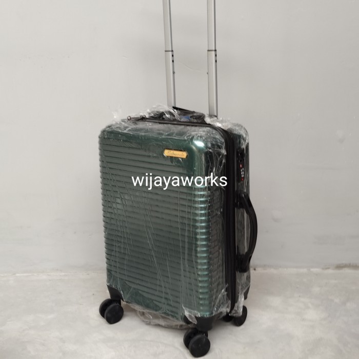 Koper Cabin Size Anti Pecah 18 inchi 20 inchi - Army green, 20 inchi