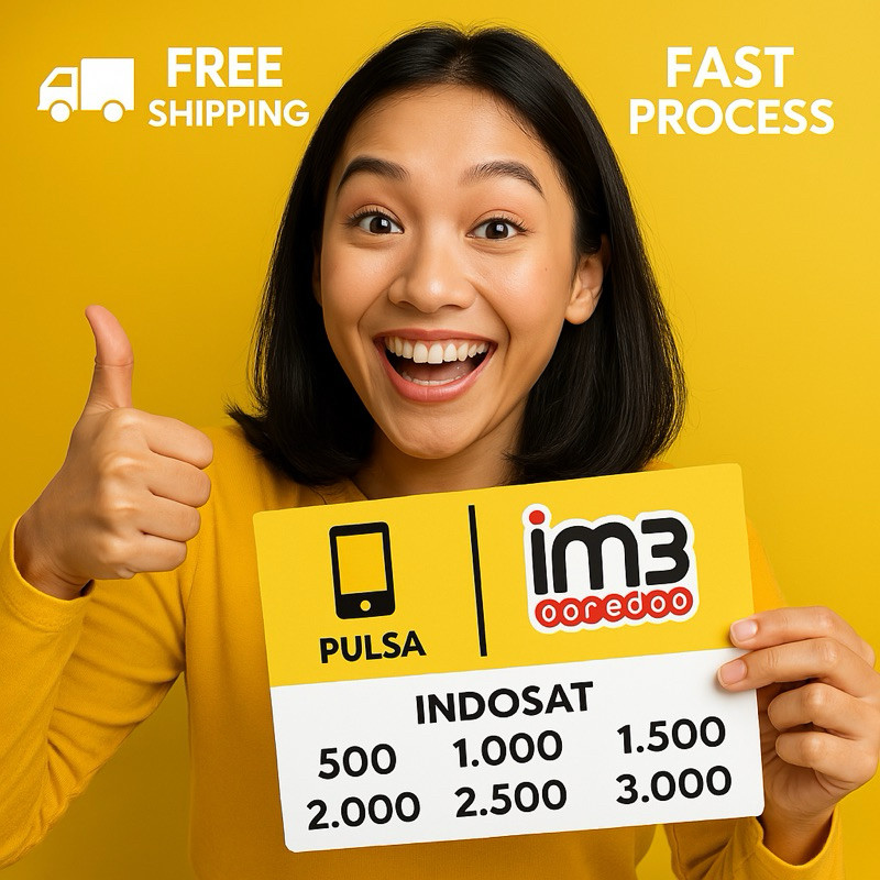 PULSA INDOSAT IM3 500 1000 1500 2000 2500 3000 3500 4000 4500 MURAH