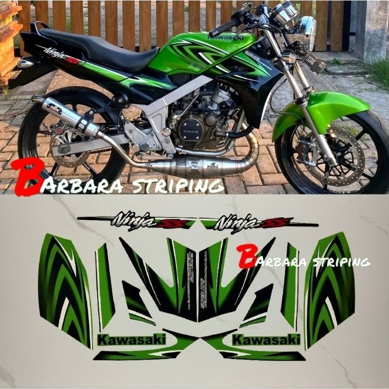 Striping sticker Ninja SS Hijau tahun 2012 (METALIK)