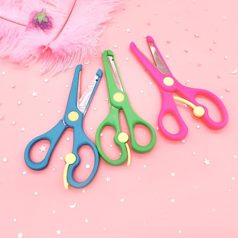 

[ABCKIDS] Gunting Anak Stainless Steel Safety Scissors Single Color Mainan Edukasi Children Toy