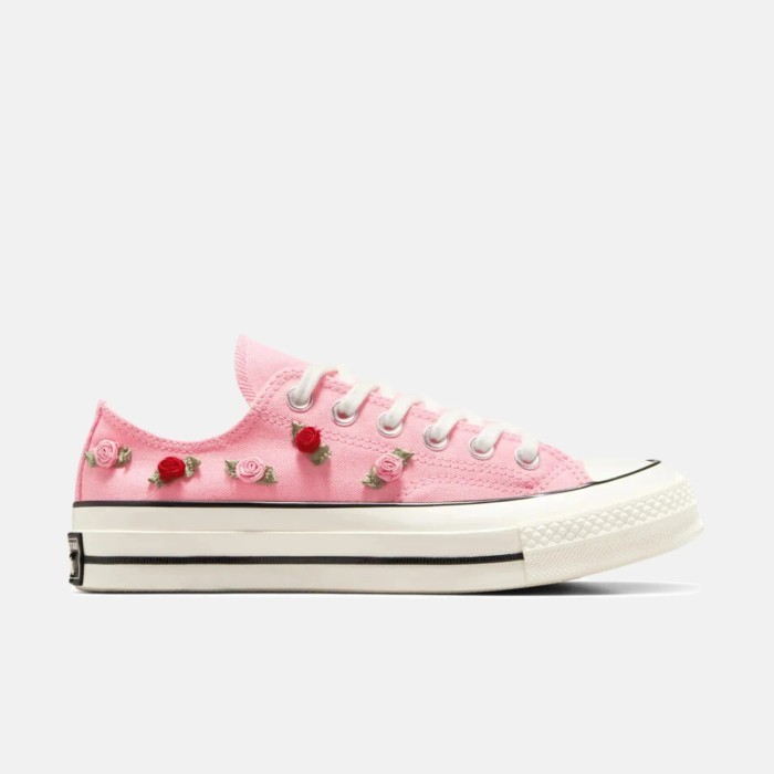 Sepatu Sneakers Wanita Converse Chuck 70 Ox Lt Jellyfish Jitter Red Egret Original A13649C