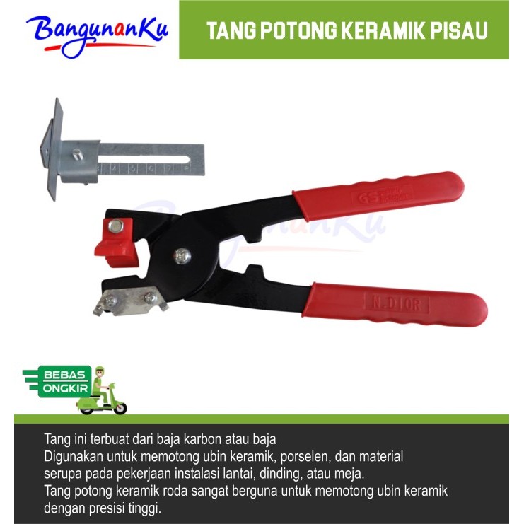 Tang Potong Keramik Pisau / Tang Potong Keramik Roda / Tang Potong Kaca dan Keramik / Tang Potong Pi
