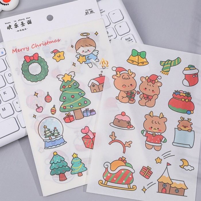 

Aksesoris Promo Moerah~ Sticker Kartun Korea Christmas