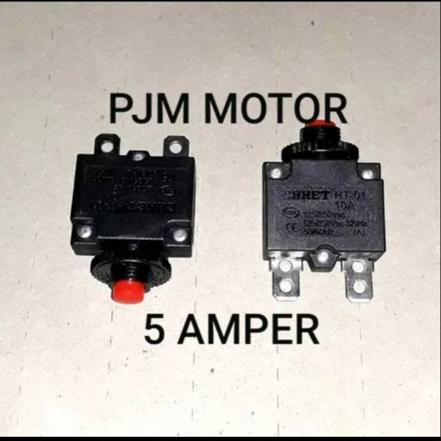 

Overload protector switch Button Mesin Genset 5 A 10 A 15A 20 A 2Tak Et950 500 600 700 1000 watt amplas
