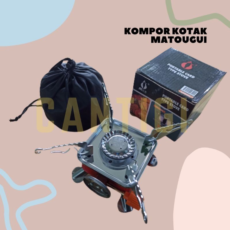 

[CoD] Kompor Camping Kotak Matougui Portable - Kompor Camping Portable - Kompor Gas Portable Mini Kotak - Kompor Camping Kotak Kovar XX!
