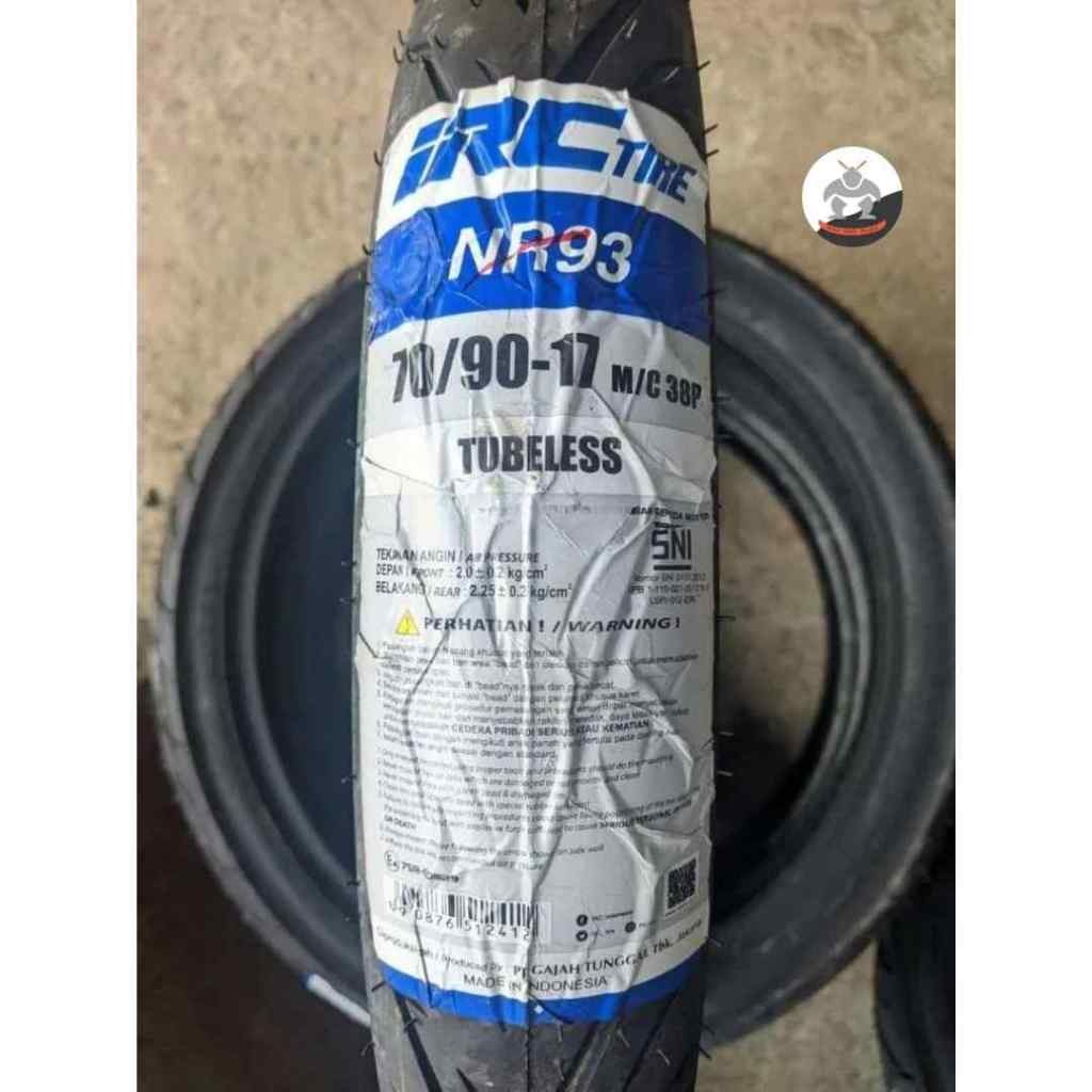 Ban IRC NR 93 size 70/90 R17 - Tubeless Ban Depan Supra x 125, Revo,Blade 125, Jupiter Z1, Vega Forc